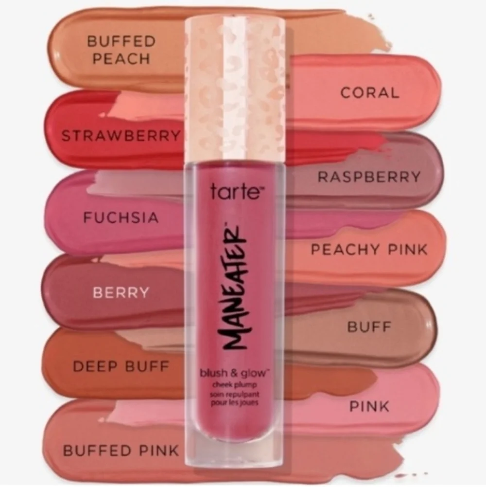 Deep Buff Tarte Maneater Blush & Glow Cheek Plump Brand New In Box Full Size